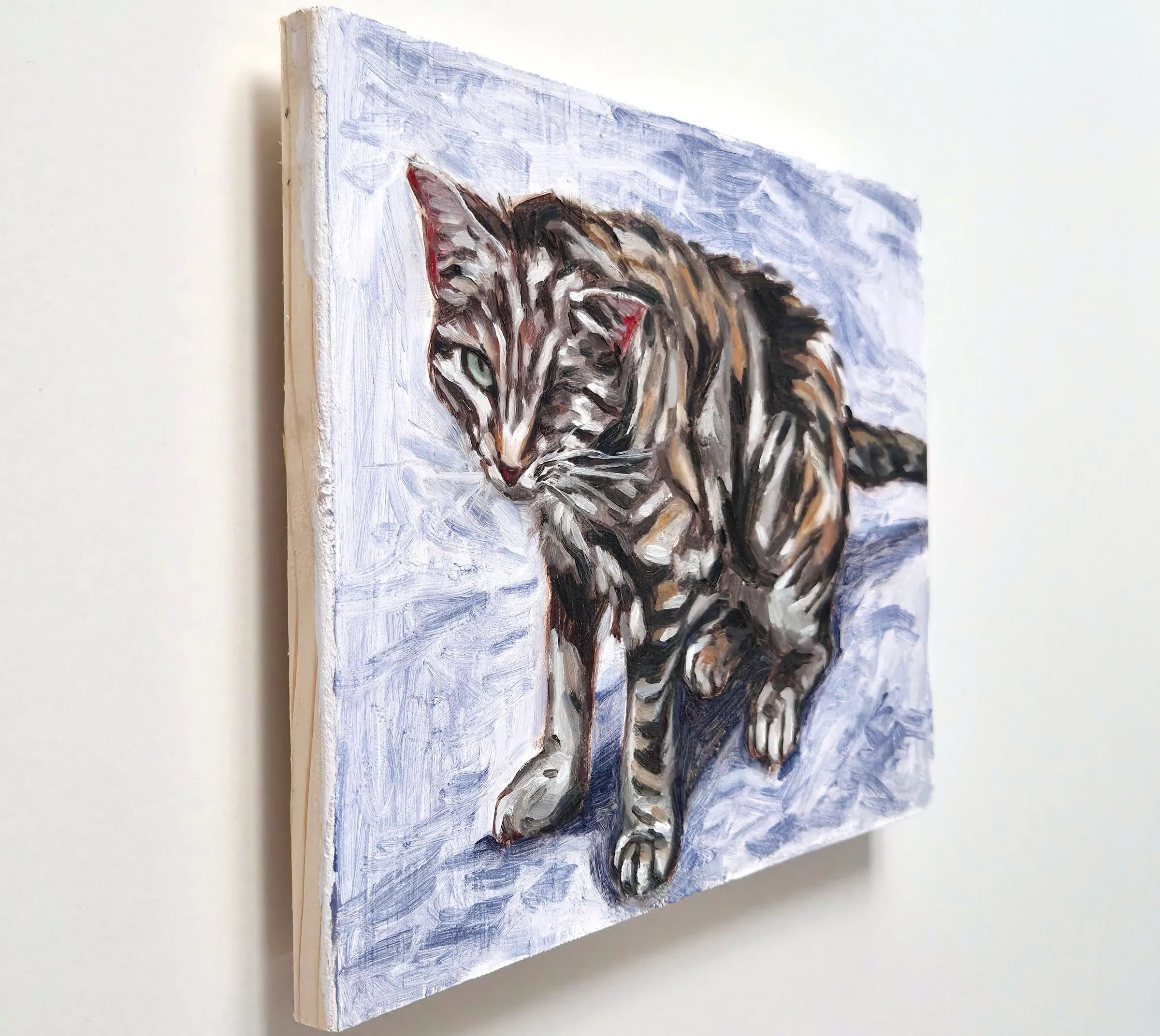 Le petit borgne — Huile sur bois 
25cm x 32cm
2026 — 2026