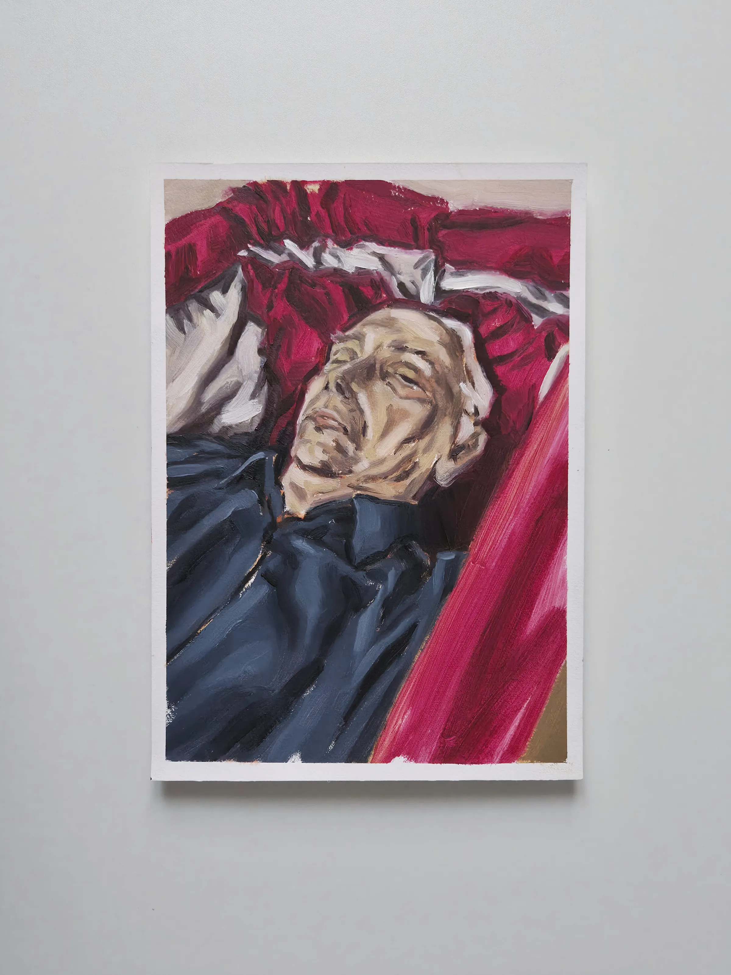 Grand père  — Huile sur papier 
29 cm x 21 cm 
2026