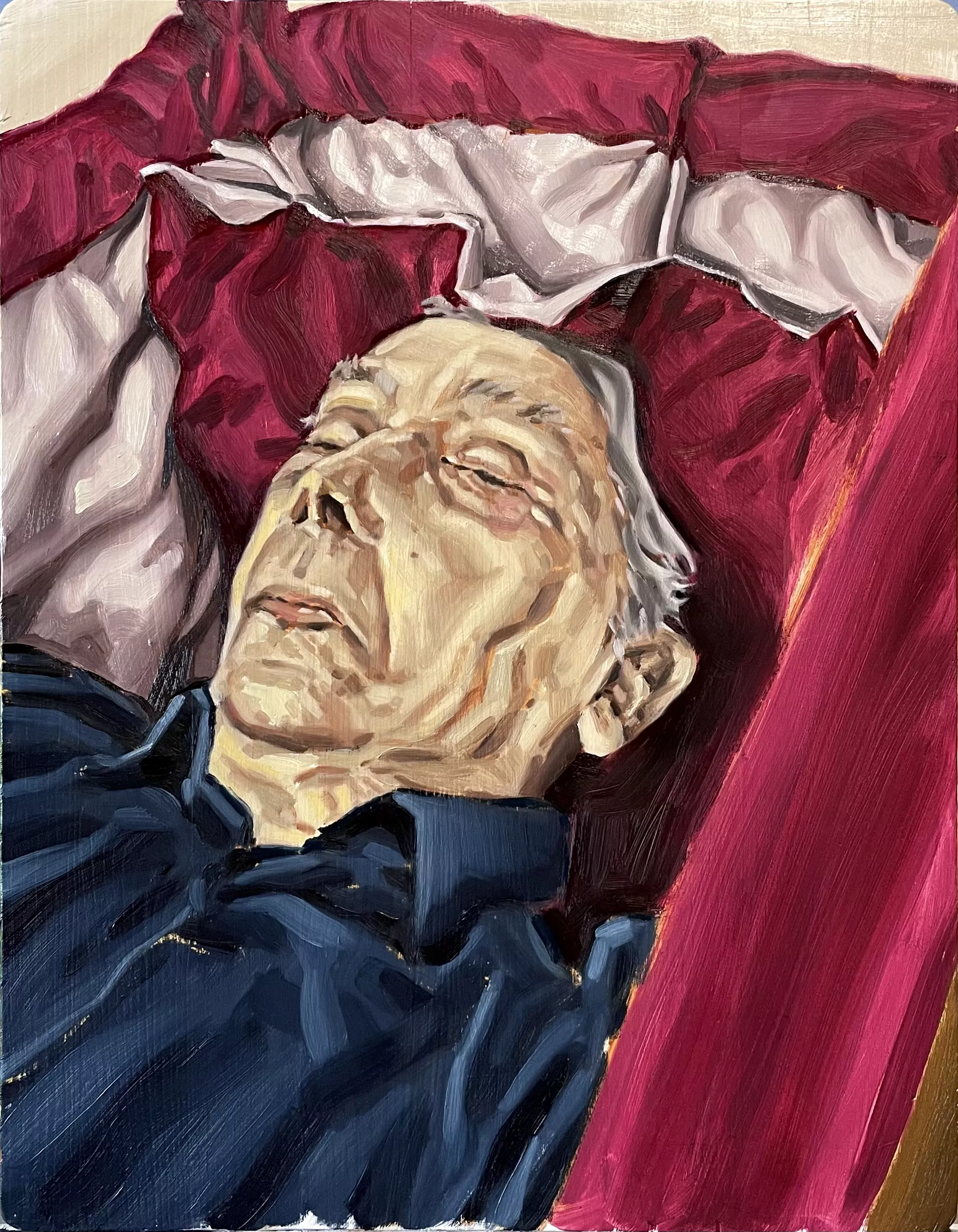Grand père — Huile sur bois
50 cm x 39 cm 
 — 2026