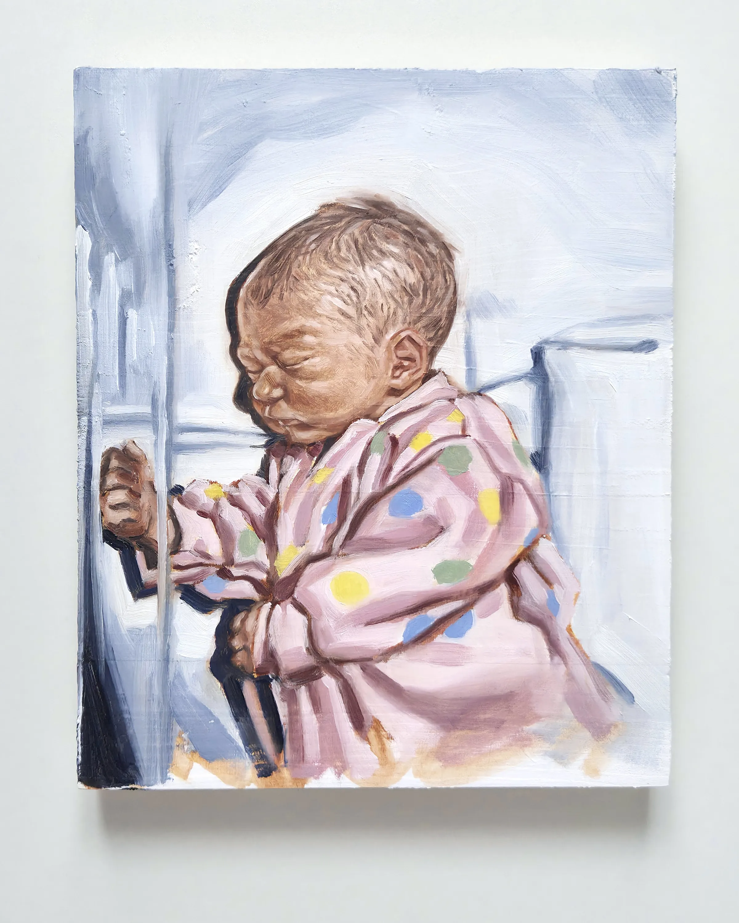Premier jour — Peinture à l'huile sur bois 
30 x 25 cm 
 — 2026